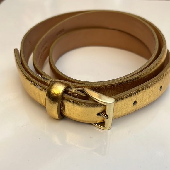 J. Crew gold leather belt
